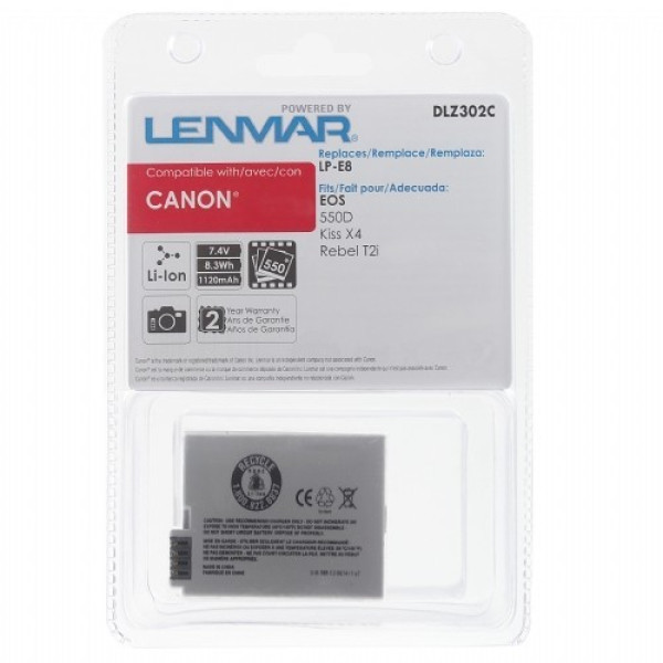 Аккумулятор Lenmar DLZ302C (canon LP-E8)